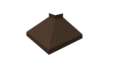 Угол отлива внешний 150 0,5 Satin с пленкой RAL 8017 шоколад