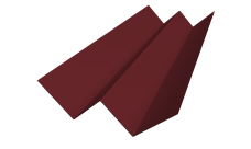 Угол внутренний фибросайдинга Slim 0,5 Satin с пленкой RAL 3005 красное вино (3м)