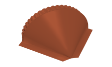 Заглушка конусная Grand Line 0,5 Satin RAL 8004 терракота