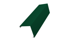 Декоративная накладка на столб универсальная угловая 60х60 для забора жалюзи 0,5 Satin RAL 6005 зеленый мох (3м)