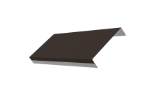 Ламель обратная 125 забора жалюзи Texas 0,5 Satin RR 32 темно-коричневый