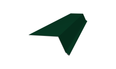 Планка капельник 100х55 0,45 PE с пленкой RAL 6005 зеленый мох (3м)