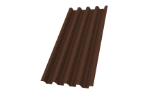 Профнастил Н75R Grand Line 0,7 ПЭ двухсторонний RAL 8017 шоколад