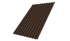 Профнастил С21R Grand Line 0,5 PE с пленкой RAL 8017 шоколад
