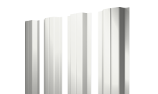 Штакетник П-образный A с прямым резом 0,45 Drap RAL 9003 сигнальный белый