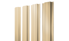 Штакетник Прямоугольный с прямым резом 0,4 PE RAL 1014 слоновая кость