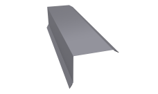 Планка торцевая 80х100 0,45 Drap TX RAL 7004 сигнальный серый (2м)