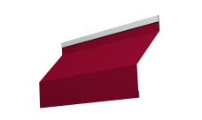 Ламель забора жалюзи Milan new Grand Line 0,45 PE с пленкой RAL 3003 рубиново-красный