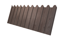 Профнастил С8A v01 фигурный 0,45 Print Elite White Wood TwinColor