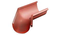 Угол желоба внутренний Grand Line PU 135 гр 125 мм RAL 8004 терракота