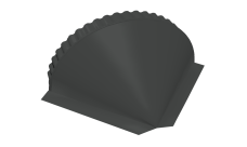 Заглушка конусная 0,45 Drap TX RAL 7016 антрацитово-серый