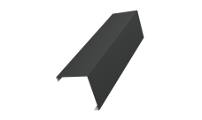 Декоративная накладка на столб универсальная угловая 80х80 для забора жалюзи Grand Line 0,5 Satin Matt TX RAL 7016 антрацитово-серый (2м)