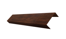 Ламель лицевая 50 забора жалюзи Texas 0,45 Print-Double Premium Cherry Wood Dark F