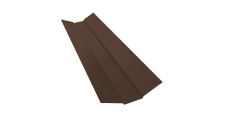 Планка ендовы верхней 95х80х95 Grand Line 0,5 PurLite матовый RAL 8017 шоколад (2м)