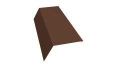 Планка карнизная 120х80 0,45 PE-Double с пленкой RAL 8017 шоколад (2м)