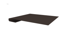 Планка завершающая Grand Line 0,45 Drap ТХ двухсторонний RR 32 темно-коричневый (2м)