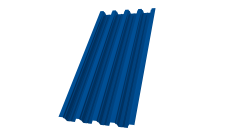 Профнастил Н75R Grand Line 0,7 PE RAL 5005 сигнальный синий