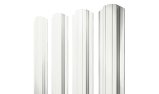 Штакетник Прямоугольный фигурный 0,45 Drap TX RAL 9003 сигнальный белый