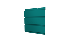 Софит металлический Grand Line центральная перфорация 0,45 PE с пленкой RAL 5021 водная синь