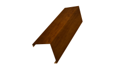 Декоративная накладка на столб универсальная угловая 60х60 для забора жалюзи 0,45 Print Premium Golden Wood Intense FTC (3м)