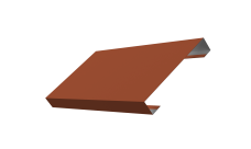 Ламель лицевая 125 забора жалюзи Техас Grand Line 0,5 Satin RAL 8004 терракота