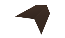 Планка карнизная широкая 100х85 Grand Line 0,5 PurPro с пленкой RAL 8017 шоколад (2м)