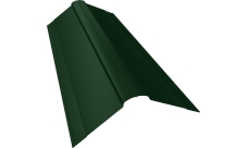 Планка конька фигурного 150х150 Grand Line 0,5 Satin Matt TX RAL 6020 хромовая зелень (2м)