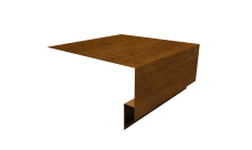 Планка околооконная сложная Блок-Хаус new Grand Line 200х75х27 0,45 Print Elite Golden Wood TwinColor (2м)