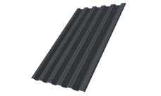 Профнастил НС35R Grand Line 0,5 Satin Matt TX RAL 7024 мокрый асфальт