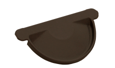 Заглушка торцевая универсальная GL PU Matt 125 мм RAL 8017 шоколад