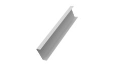 Декоративная накладка на столб универсальная 80х80 для забора жалюзи 0,45 PE-Double RAL 9003 сигнальный белый (2м)