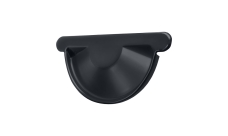 Заглушка торцевая универсальная GL PE 150 мм RAL 7024 мокрый асфальт