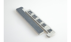 Комплект заглушек для ступени ДПК Grand Line 3D Винтаж 170х25мм (правая+левая) Серый