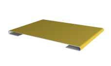 Планка стыковочная 0,45 PE с пленкой RAL 1018 цинково-желтый (2м)