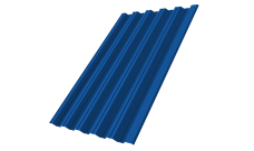 Профнастил НС35R 0,5 Satin RAL 5005 сигнальный синий