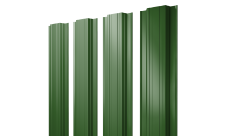 Штакетник Прямоугольный с прямым резом Grand Line 0,45 PE RAL 6002 лиственно-зеленый