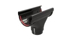 Воронка Дизайн 135 ПВХ Grand Line черный (RAL 9005)