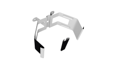 Крепление трубы для гофры на дерево Vortex Lite Matt RAL 9005 черный