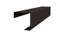 Угол внешний простой фальц Grand Line 0,5 Velur X RR 32 темно-коричневый (2м)