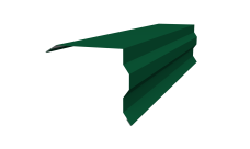 Планка торцевая фигурная 100х85 0,45 Drap RAL 6005 зеленый мох (2м)