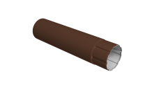 Труба круглая Ø90 Vortex Mix 1м PE RAL 8017 шоколад