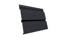 Квадро Брус 3D v01 Grand Line 0,5 Velur X с пленкой RAL 7024 мокрый асфальт