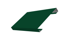 Ламель лицевая стартовая/финишная забора жалюзи Texas 80мм для калиток и ворот (с заполнением ламелями 150) 0,45 PE RAL 6005 зеленый мох