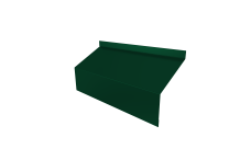 Ламель забора жалюзи Milan/Milan new стартовая/финишная для калиток и ворот Grand Line 0,45 PE RAL 6005 зеленый мох