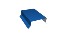 Парапетная крышка прямая 125мм Grand Line 0,45 PE с пленкой RAL 5005 сигнальный синий (2м)