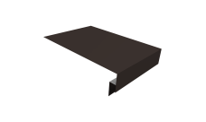 Планка околооконная сложная 300х50х18 (j-фаска) Grand Line 0,45 Drap RR 32 темно-коричневый (3м)