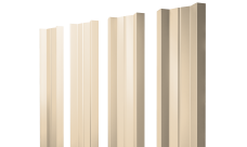 Штакетник М-образный A с прямым резом 0,5 Satin RAL 1015 светлая слоновая кость