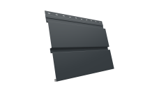 Софит металлический Квадро Брус Grand Line без перфорации 0,45 PE с пленкой RAL 7016 антрацитово-серый