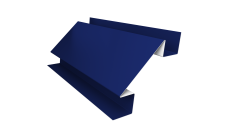 Угол внутренний сложный 75мм 0,45 PE с пленкой RAL 5002 ультрамариново-синий (2м)