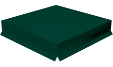 Колпак на столб крышка 390х390мм 0,45 PE с пленкой RAL 6005 зеленый мох